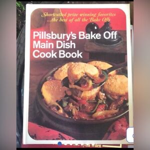 1968 Vintage Pillsbury’s Bake Off Main Dish Cook Book